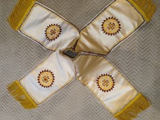 4 ) Pavillon De Ciboire/broderie/croix/occasion/MESSE/PRETRE/DENTELLE