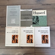 lot livres Edmond Husserl