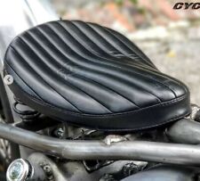 SELLE TUCK AND ROLL BATES POUR MOTOS CHOPPER BOBBER CUIR VRAI NOIR