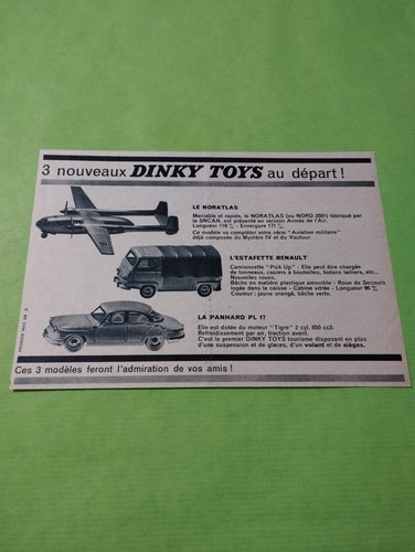 Publicite dinky toys avion - toys,
