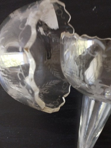 Ancien paire tulipier vase - ancien,