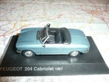 Peugeot 204 convertible 1967 NOREV 1/43 new on base