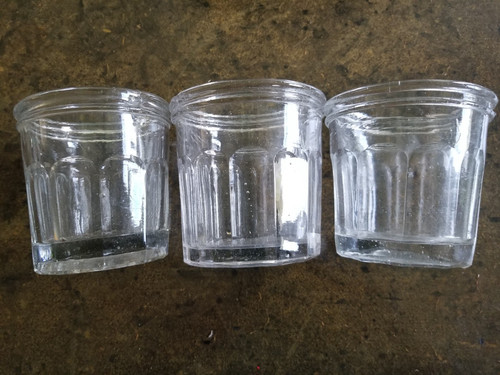 Lot anciens pots a - e,