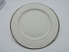 (1235) WHITE & SILVER LIMOGES PORCELAIN PLATE UNION LIMOUSINE
