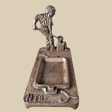 Dust / Belgian Franco . Vintage Empty Cast Iron Pocket 