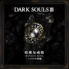 Dark Souls Ⅲ Ring Havel Ring Game Jewelry 925 Silver+Copper Ring Gift US Size 12