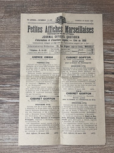 Petites affiches marseillaises - affiches,