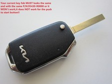 OEM 2021-2023 KIA SORENTO FLIP KEY KEYLESS REMOTE FOB 95430-R0000 UNLOCKED /Worn