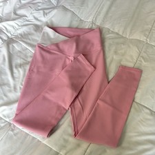 Wilo the Label Anthropologie Womens Small S Leggings Pink White Athleisure Yoga