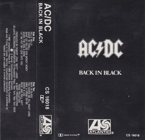 Back black cassette - in,