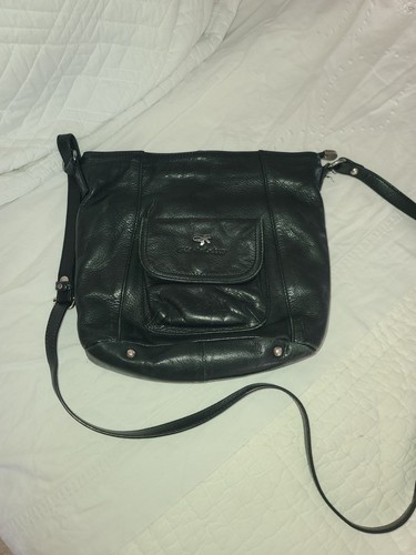 Sac main sacoche - cuir, noir
