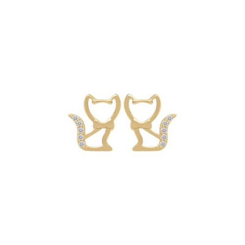 Boucles oreilles forme - boucles, chat