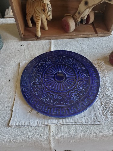 Ancien dessous plat bleu - ancien,