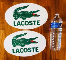 2 GROS Autocollant LACOSTE