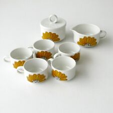 5 Tasses à café - 1 crémier