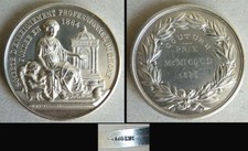 Médaille argent massif PRIX DE COUTURE Rhone Lyon silver medal 1886   38gr