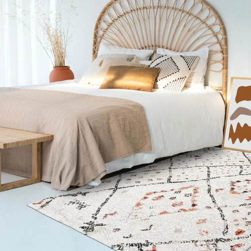 Tapis salon berbère crème - tapis,