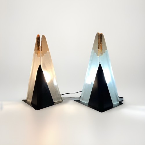 Murano paire lampes - lampes, plaque