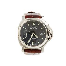 Panerai Montre Luminor Marina 1048 Waterproof Automatic Steel Leather Watch
