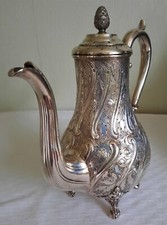  Cafetière théière Métal Argenté. James Deakin & Sons fin XIXé  Sheffield
