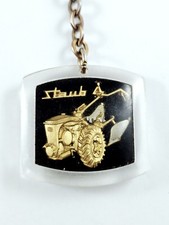 PORTE-CLÉS - MOTOCULTEUR STAUB 1960s - Relief Interne Garage BEAUVAIS Vintage