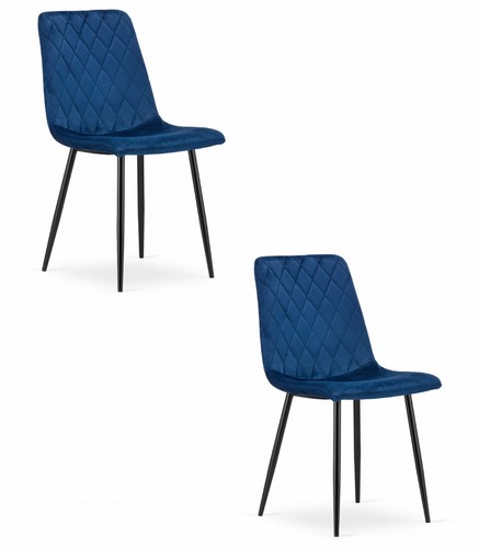 Fauteuil turin velours bleu - turin,