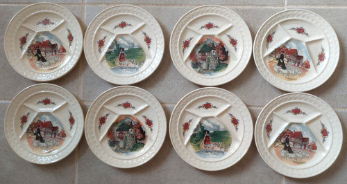 Assiettes fondue en - assiettes,