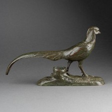 Antoine Louis BARYE (1795-1875) Faisan doré de Chine -Bronze patiné XIXème