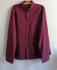 Chemise bordeaux coton