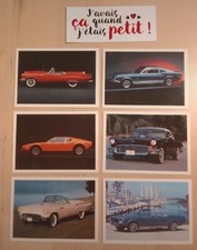 Lot 6 Ford Motors Panini Dream Cars Dream Cars 1991 Trading Cards