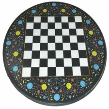 Table En Marbre Échiquier