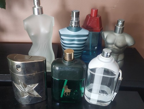 Lot parfums vides en - 7,