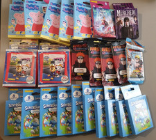 GROS LOT PANINI - 158 POCHETTES SCHTROUMPFS MERCREDI NARUTO REINE DES NEIGES PIG