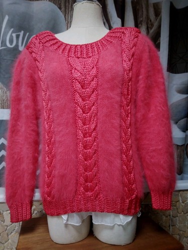Splendide pull angora rose - angora,