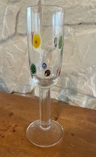 Leonardo Milano Millefiori Champagne Glass Stem 8.5” Exc Cond Holds 6 Oz