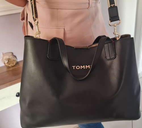 Sac tommy hilfiger noir - tommy, doré