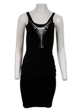 Jean Paul Gaultier Maille Femme Women Braided Top Medium Black Cotton y2k 2000's