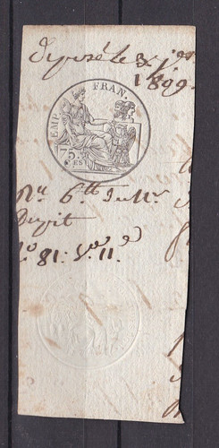 Timbre fiscal empire francais - empire,