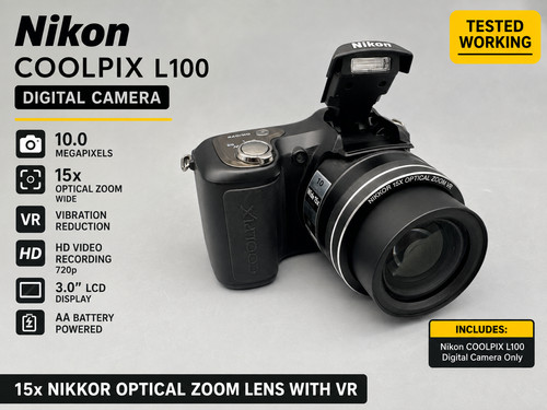 Nikon coolpix l100 10mp - nikon,
