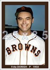 Fritz Dorish - 1950 St. Louis Browns - choose a style - colorized print