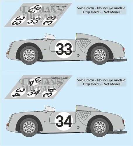 Décal porsche 550 mans - le,