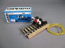 LQ054 MARKLIN 7191 Ho 1/87 Heurtoir ballasté avec signal éclairé Buffer stop