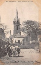 29 - PLOUGASNOU - SAN46126 - Abside de l'Eglise - La Forge - Maréchal Ferrant
