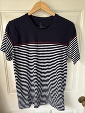 Bobois Shirt Striped navy white red men’s sz.L