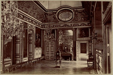 France, Versailles, la Salle de l&#039;Oeil de Boeuf, vintage print, ca.1880 Fr