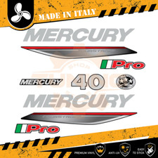 Décalcomanies adhésif Moteur hors-bord Mercury 40 Ch - Four Stroke PRO