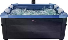 MSpa Oslo Saphire Spa, 160x160x65cm, 6P, 128 Buses, PTC, UVC, LED, Extérieur