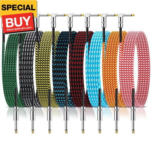 Pack 10ft instrument cable - 8,