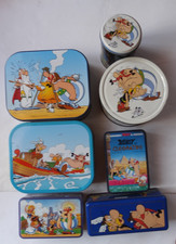 LOT DE 7 Boites metal Asterix et Obelix.