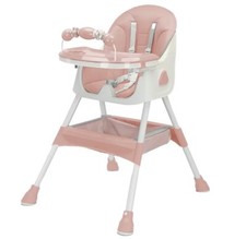 UBRAVOO Chaise haute pliable pour bébé de 6 mois de plus, avec grand coussin